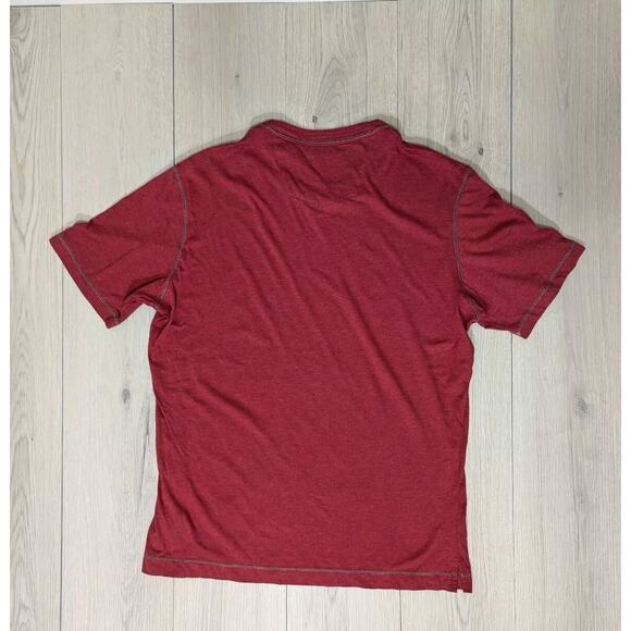 Men's Robert Graham Collectors Classic Fit Dark Red V-Neck T-Shirt Size L - Picture 3 of 7
